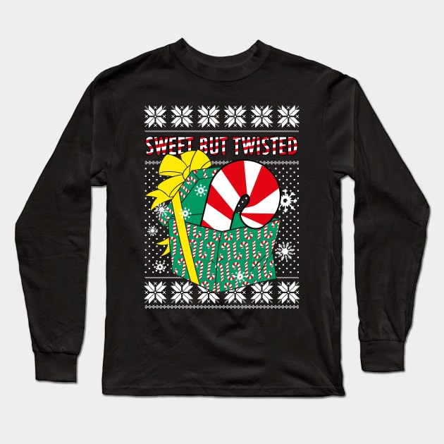 Christmas Sweet but twisted Long Sleeve T-Shirt by anneliarmo